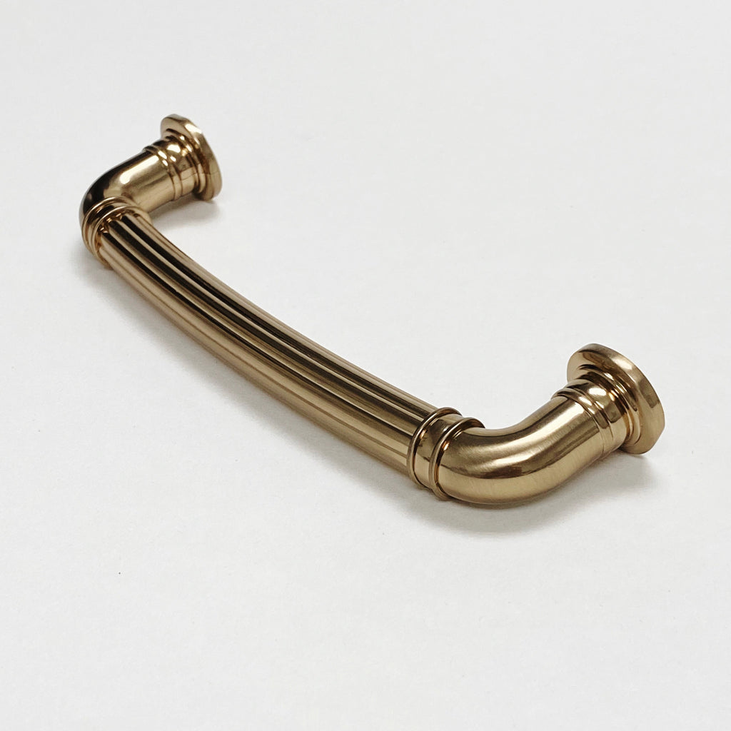 Champagne Bronze "Ridge" Round Cabinet Knob and Drawer Pulls - Forge Hardware Studio