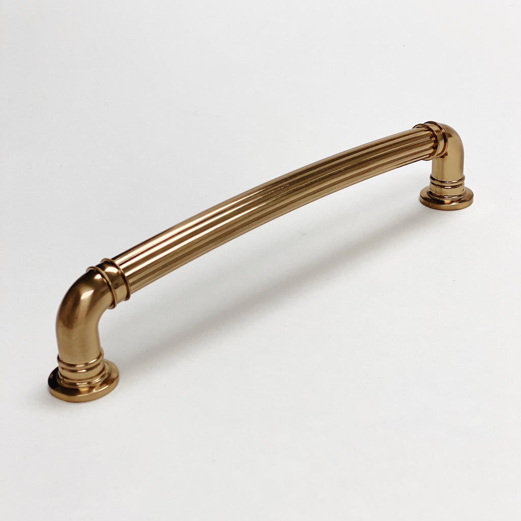 Champagne Bronze "Ridge" Round Cabinet Knob and Drawer Pulls - Forge Hardware Studio