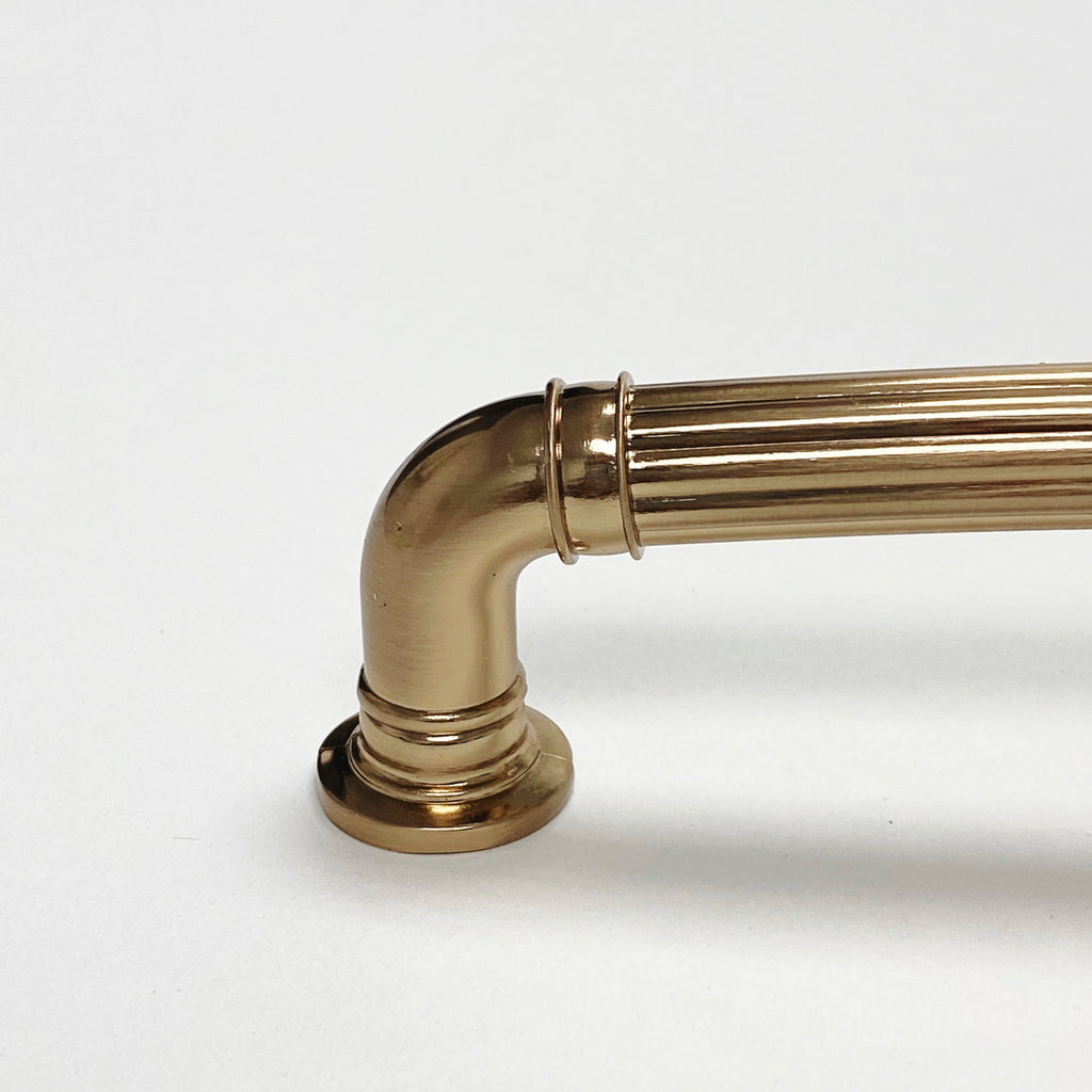 Champagne Bronze "Ridge" Round Cabinet Knob and Drawer Pulls - Forge Hardware Studio