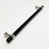 Black Lucite Polished Nickel "Nash" Drawer Pulls and Cabinet Knobs - Forge Hardware Studio