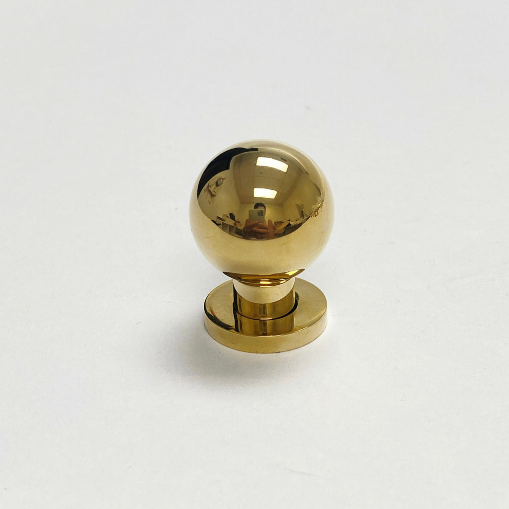 Omni Cabinet Knobs and Drawer Pulls in Polished Unlacquered Brass - Forge Hardware Studio