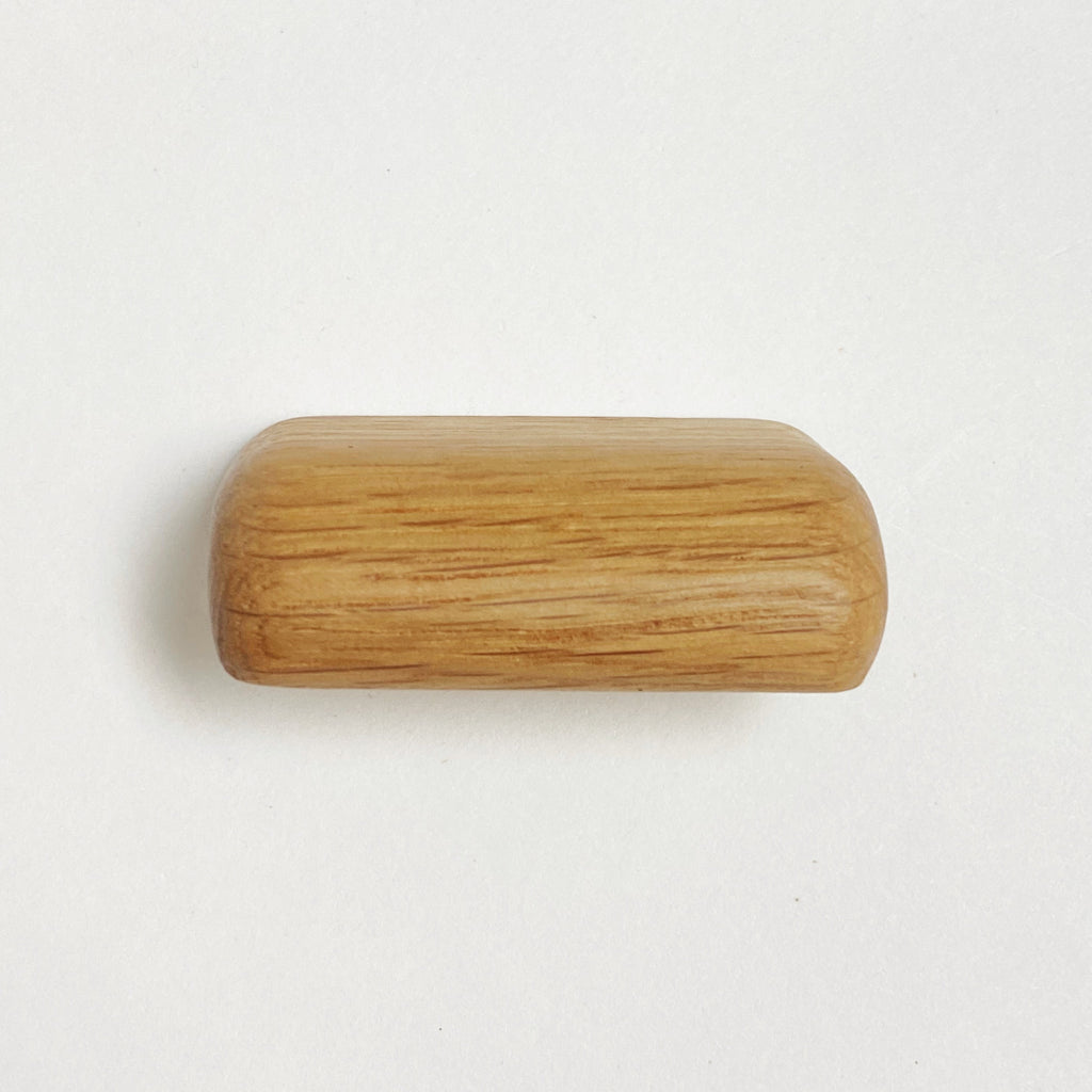 Lacquered Oak "Glove" Wood Drawer Handles - Forge Hardware Studio
