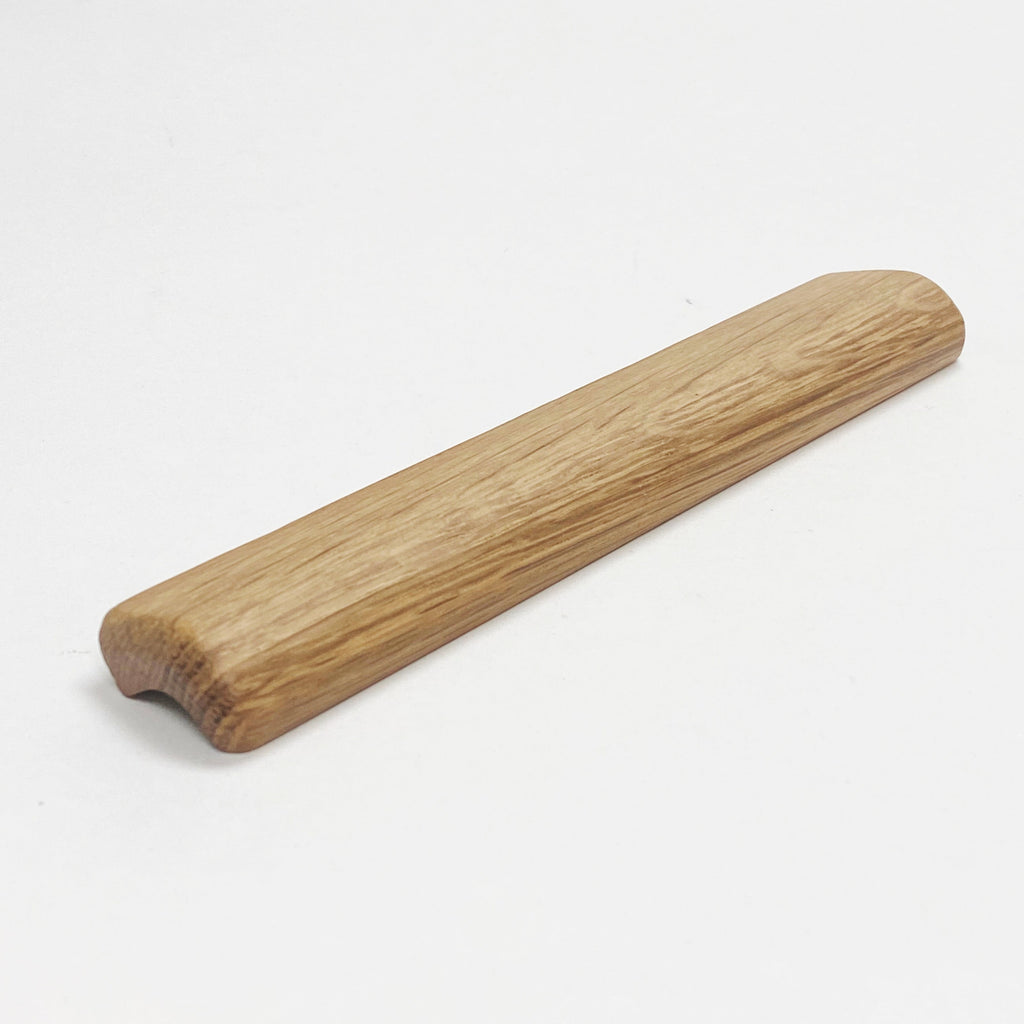 Lacquered Oak "Glove" Wood Drawer Handles - Forge Hardware Studio