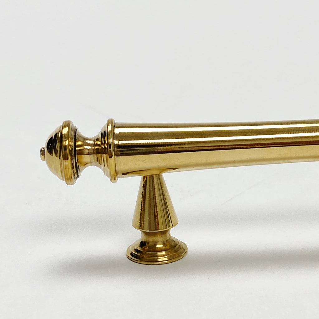 Unlacquered Brass "Emmeline" Cabinet Knobs and Drawer Pull - Forge Hardware Studio