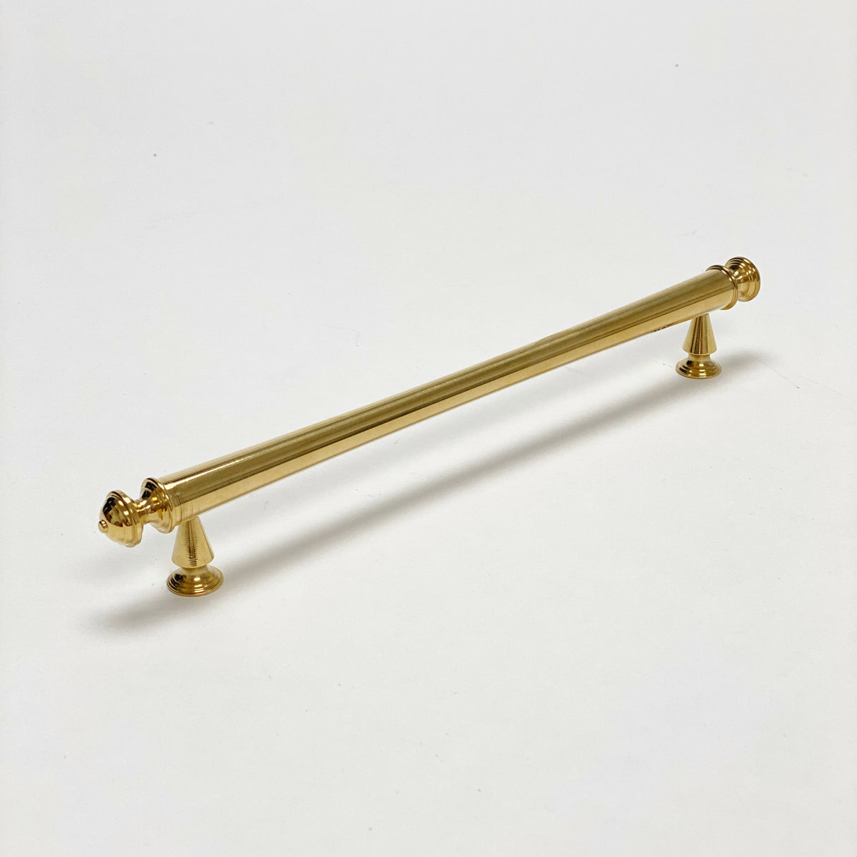 Unlacquered Brass "Emmeline" Cabinet Knobs and Drawer Pull - Forge Hardware Studio