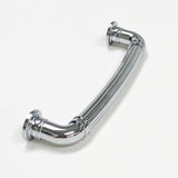 Polished Chrome "Ridge" Round Cabinet Knob and Drawer Pulls - Forge Hardware Studio