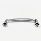 Polished Chrome "Ridge" Round Cabinet Knob and Drawer Pulls - Forge Hardware Studio