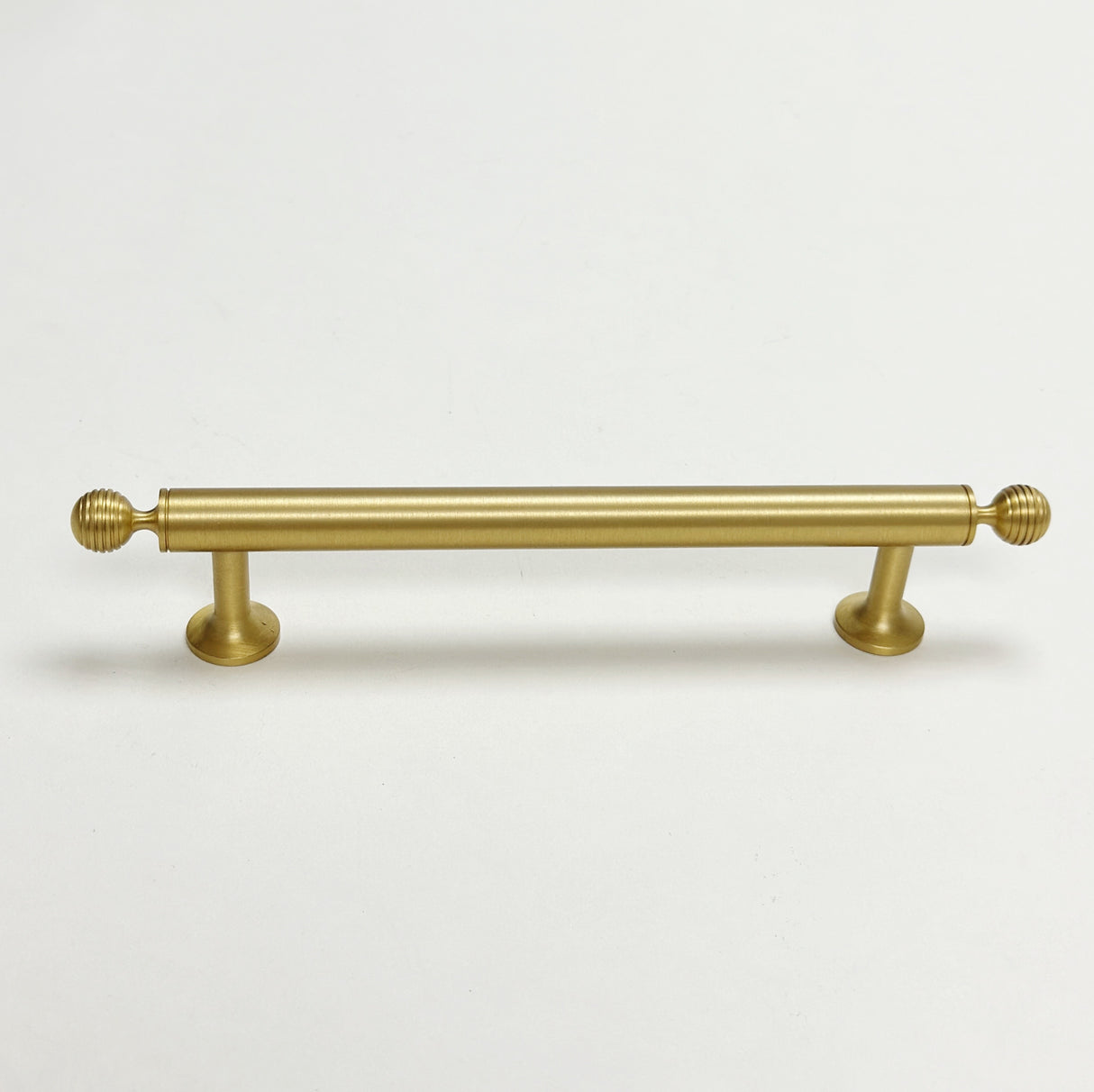 Satin Brass "Sweet" Beehive Cabinet Knob and Drawer Pulls - Forge Hardware Studio