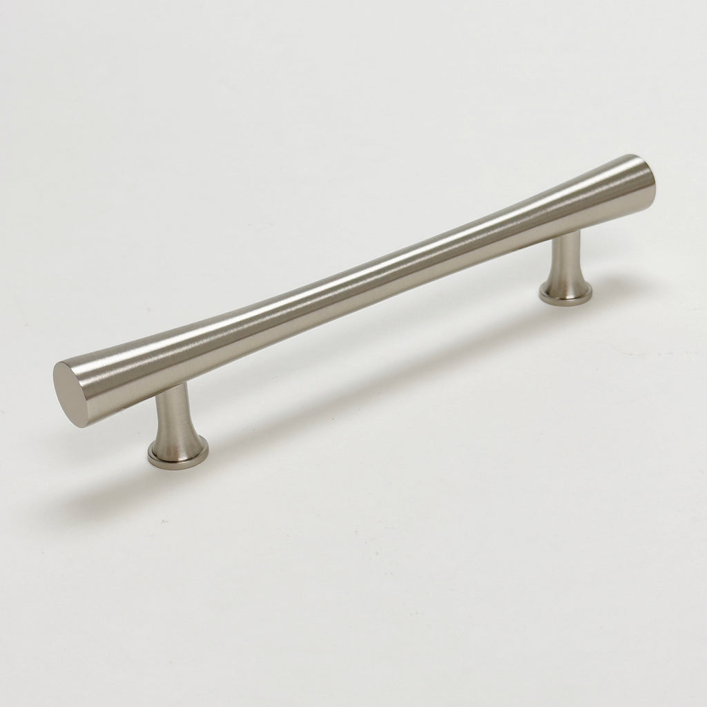 Brushed Nickel Cabinet Hardware "Collin" Drawer Pulls and Cabinet Knobs - Forge Hardware Studio