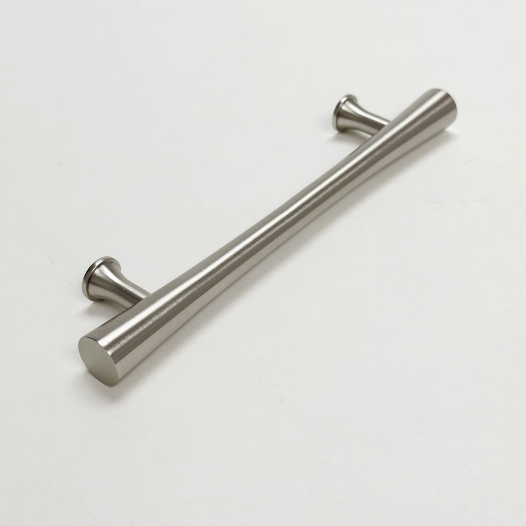 Brushed Nickel Cabinet Hardware "Collin" Drawer Pulls and Cabinet Knobs - Forge Hardware Studio