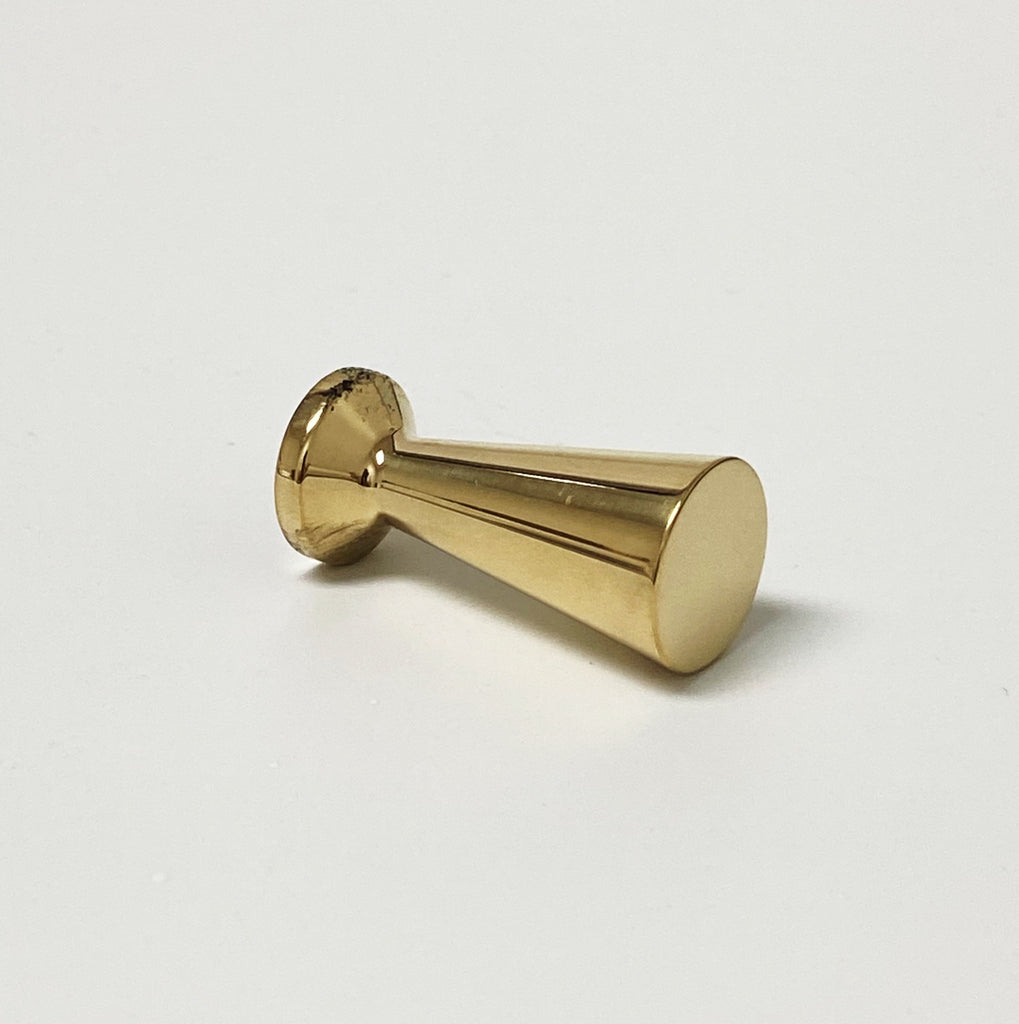 McCobb Style Polished Brass Mid-Century Modern Cabinet Knob - Forge Hardware Studio