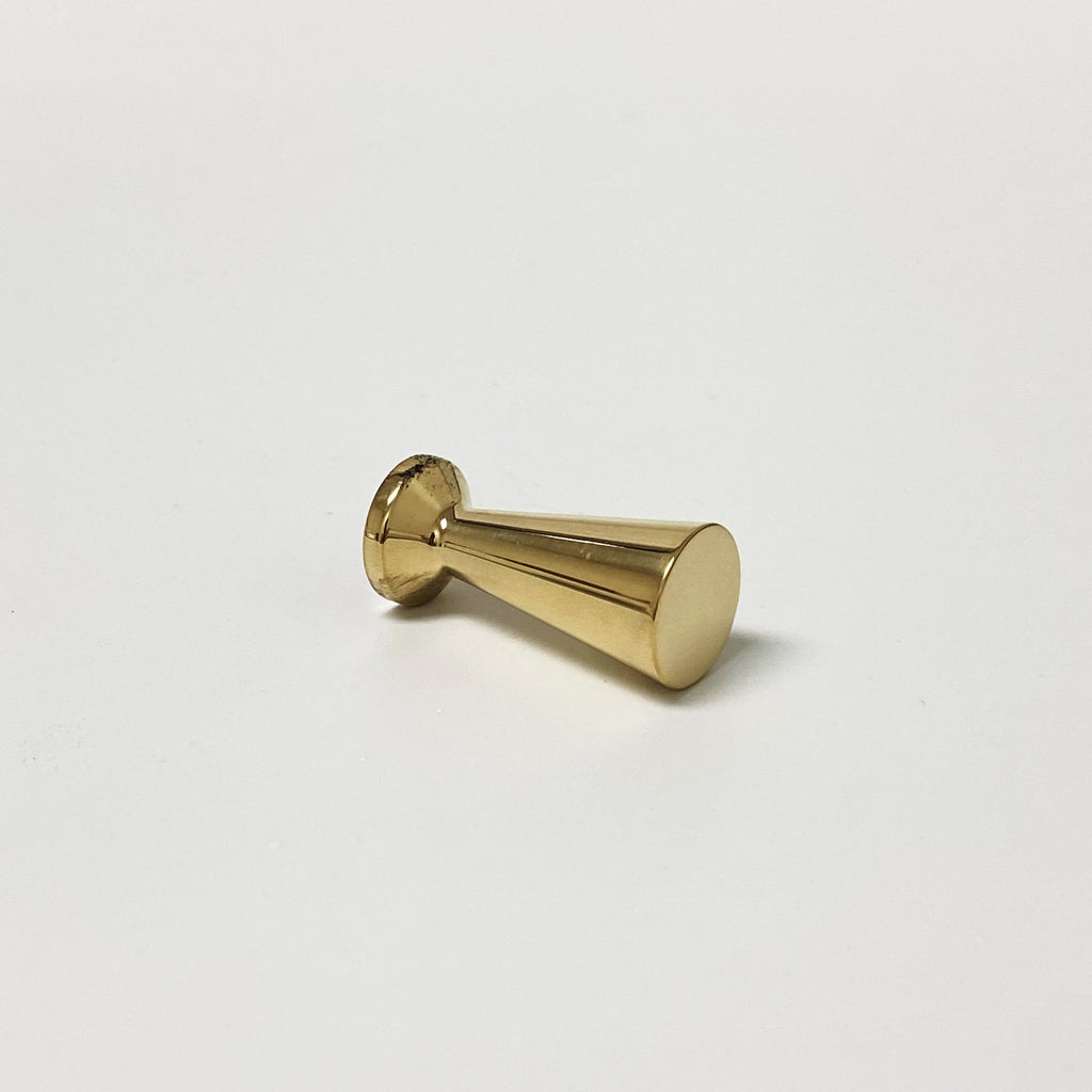 McCobb Style Polished Brass Mid-Century Modern Cabinet Knob - Forge Hardware Studio