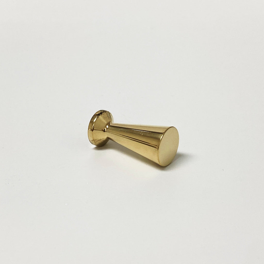 McCobb Style Unlacquered Brass Mid-Century Modern Cabinet Knob - Forge Hardware Studio