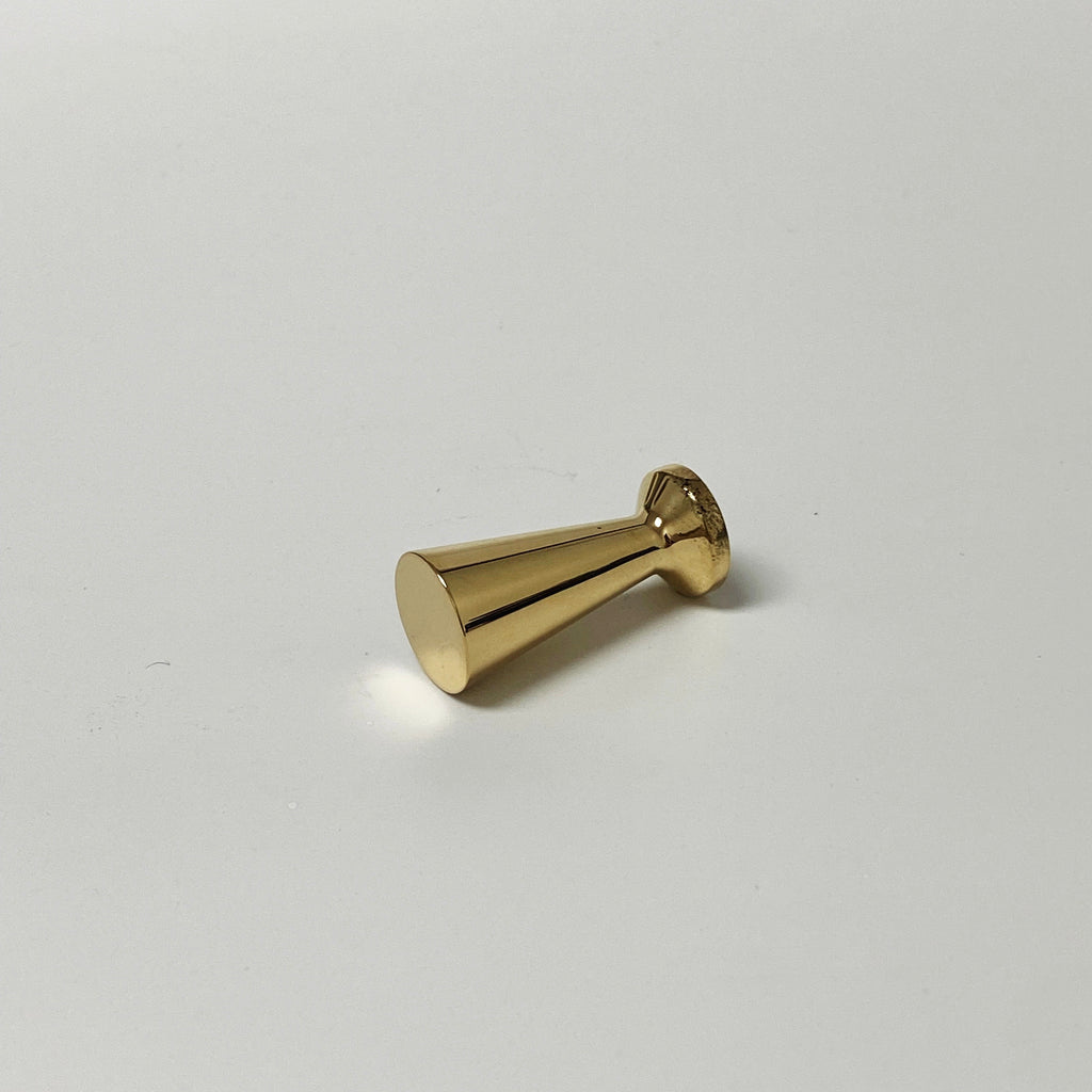 McCobb Style Polished Brass Mid-Century Modern Cabinet Knob - Forge Hardware Studio