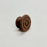 Round Walnut Cabinet Knob "Palmer" Wood Knob - Forge Hardware Studio