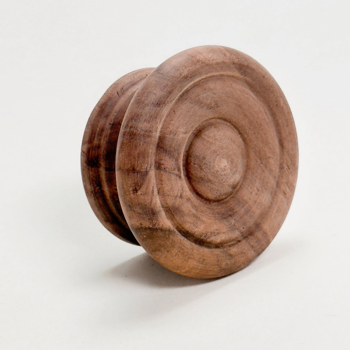 Round Walnut Cabinet Knob "Palmer" Wood Knob - Forge Hardware Studio