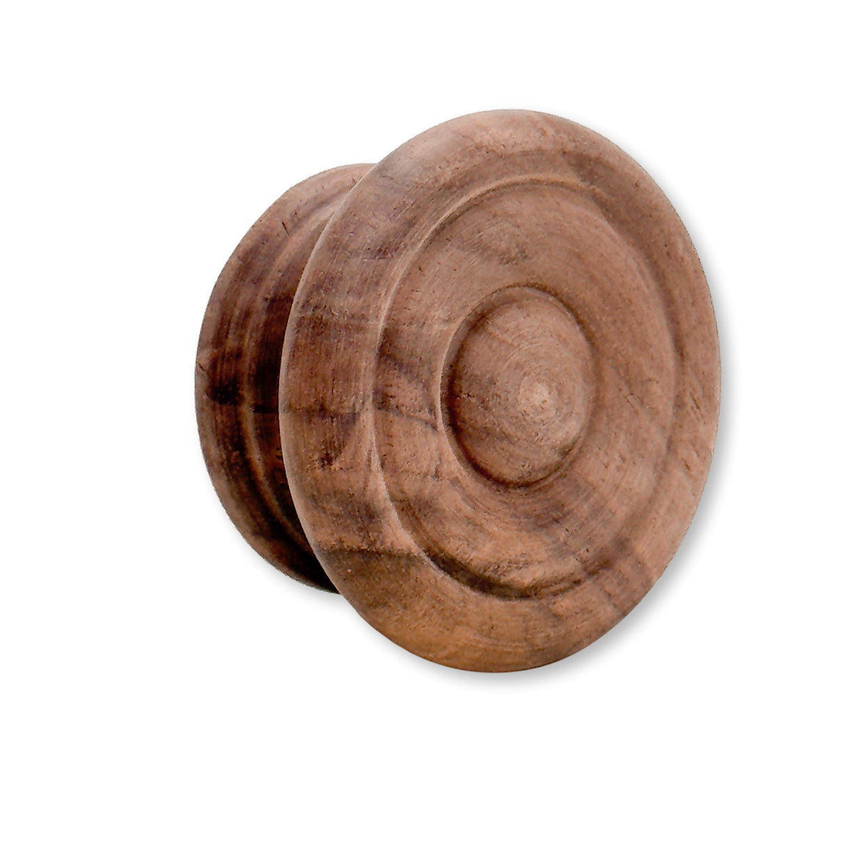 Round Walnut Cabinet Knob "Palmer" Wood Knob - Forge Hardware Studio