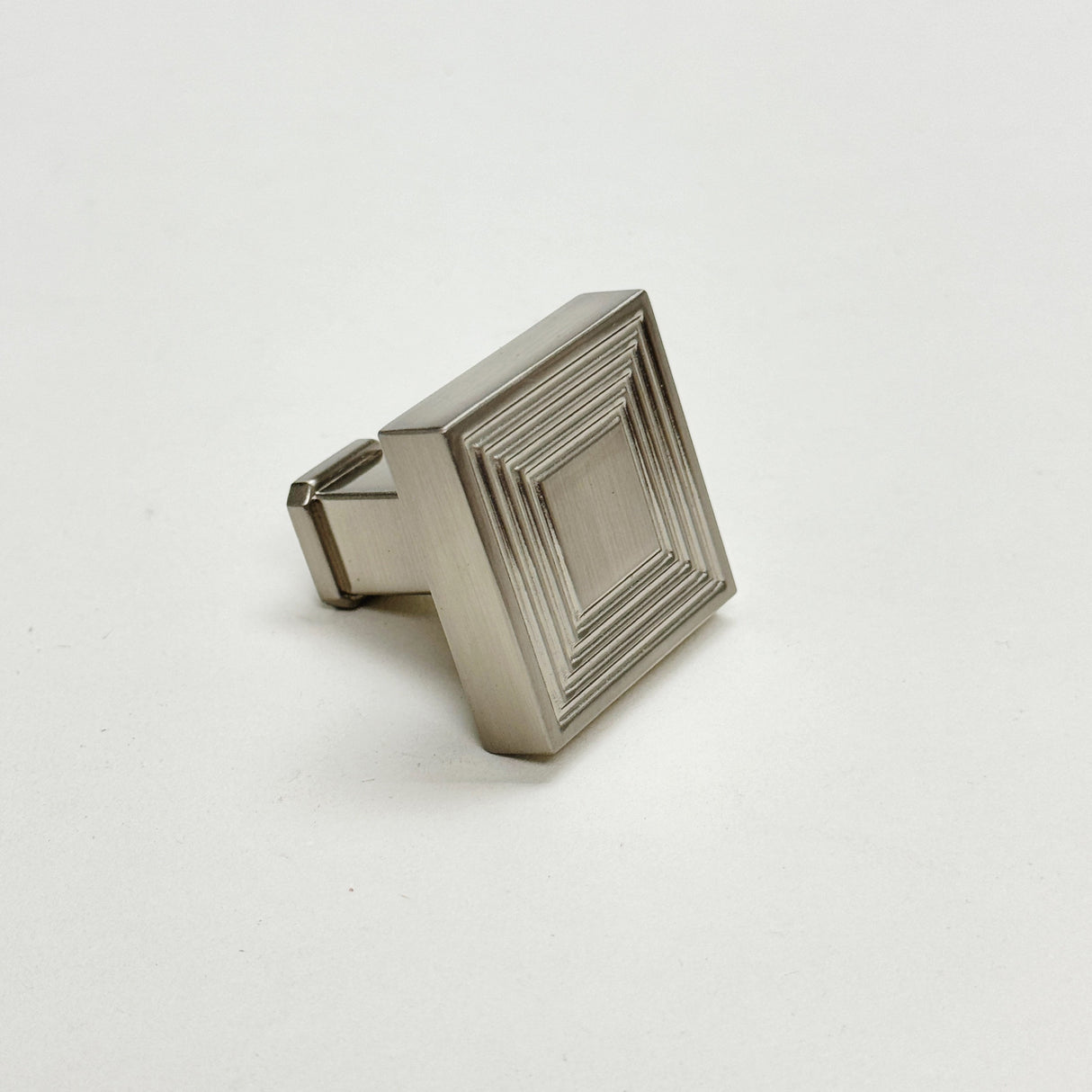 U-Shaped Brushed Nickel "Rail" Knob and Drawer Pulls - Forge Hardware Studio