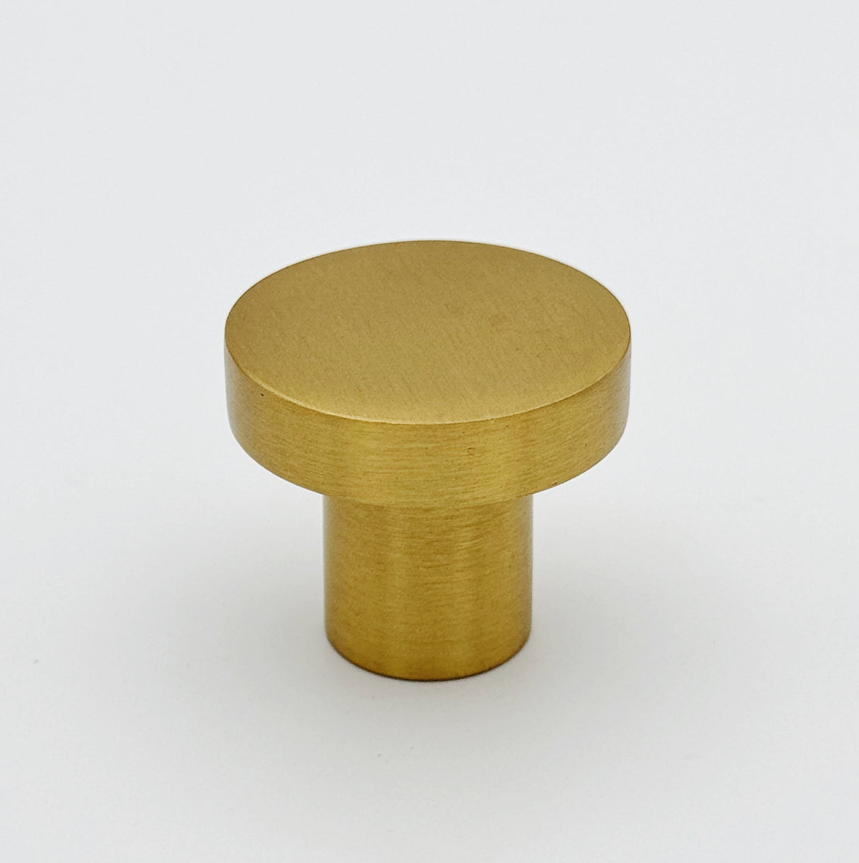Brushed Brass "Lounge" Cabinet Knob and Wire Drawer Pulls - Forge Hardware Studio