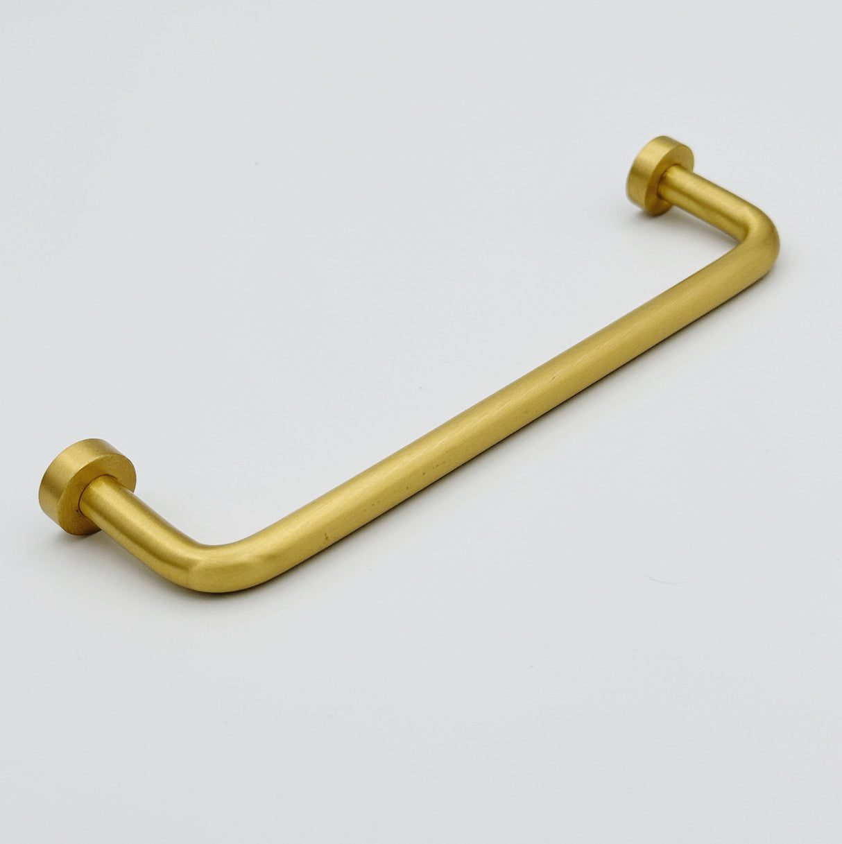 Brushed Brass "Lounge" Cabinet Knob and Wire Drawer Pulls - Forge Hardware Studio