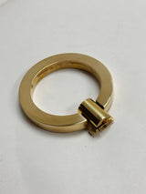 Polished Brass "Maya" Round Ring Pull Cabinet Knob - Industry Hardware