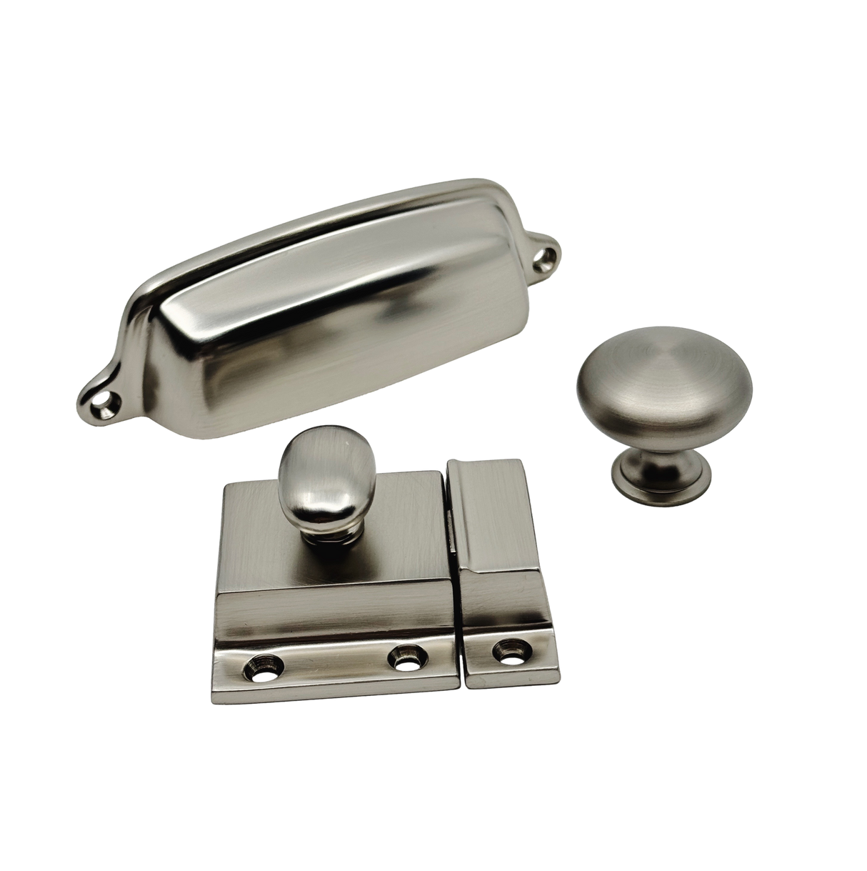 Brushed Nickel "Eloise" Cabinet Hardware