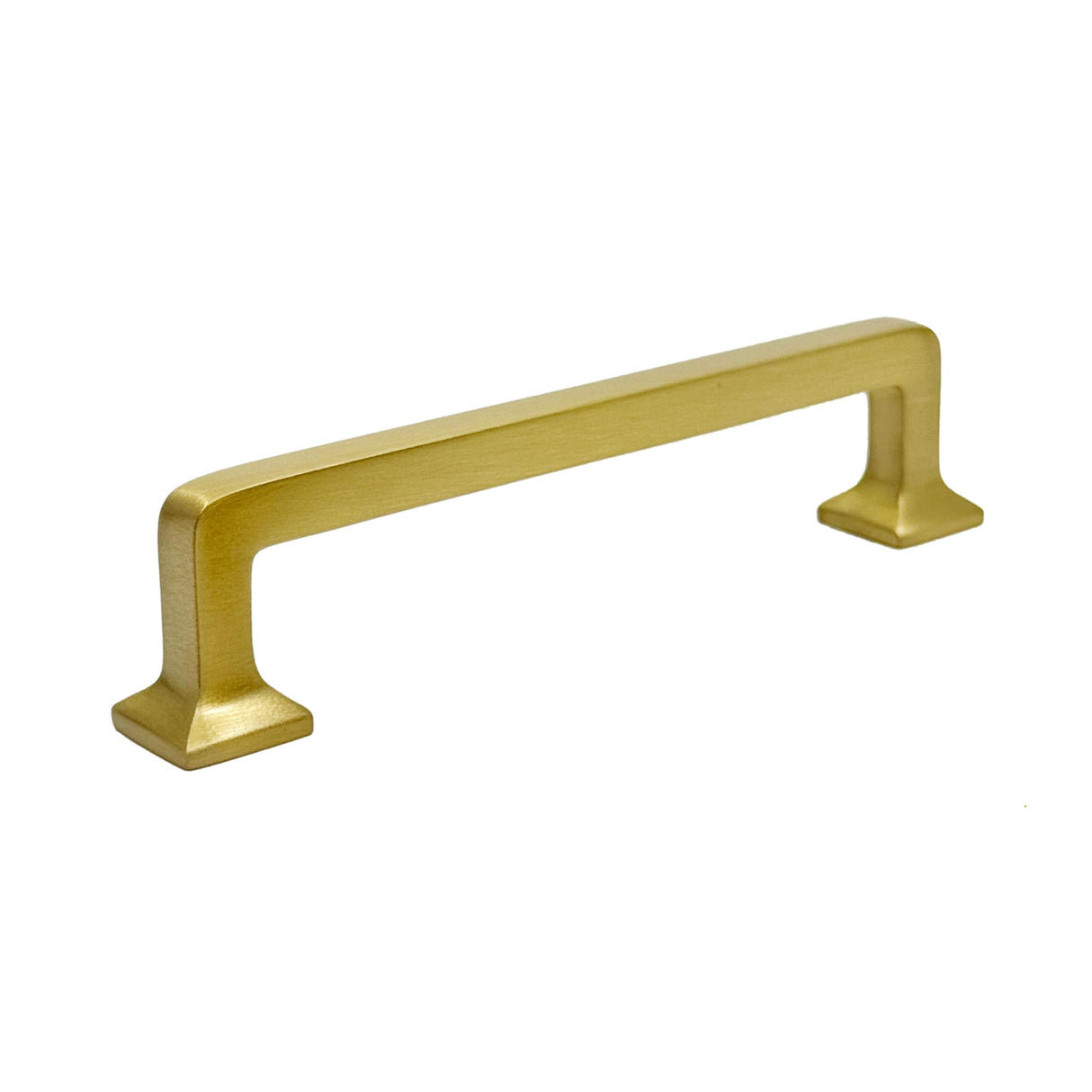 Satin Brass "Kensington" Mission Style Cabinet Hardware - Forge Hardware Studio