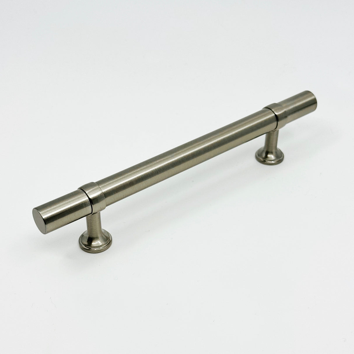 Smooth T-Bar "Contemporary" Satin Nickel Knobs and Pulls