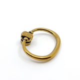 Antique Brass "Arco" Oval Ring Pull