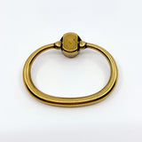 Antique Brass "Arco" Oval Ring Pull