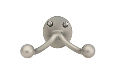 Pewter "Heritage No.2" Double Wall Robe Hook - Industry Hardware