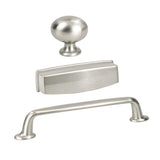 Brushed Nickel "Bellamy" Cabinet Knob and Drawer Pulls