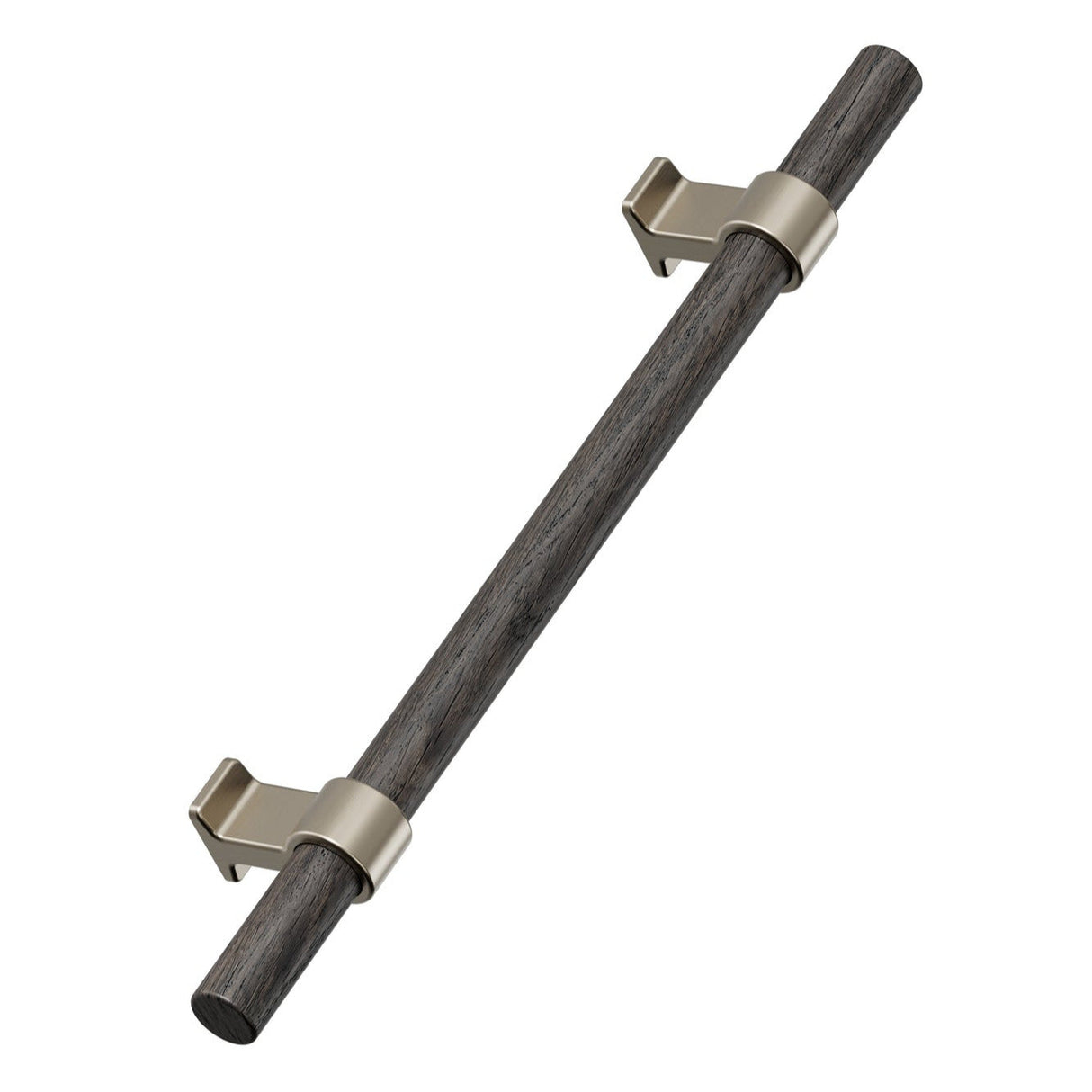 Dark Wood and Bronze "Bond" T-Bar Dual Finish Knob and Pulls (Copy) - Euro • Knobs