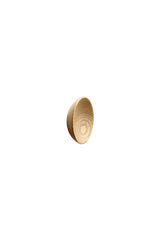 Round Wood "Bowl" Lacquered Oak Cabinet Knob