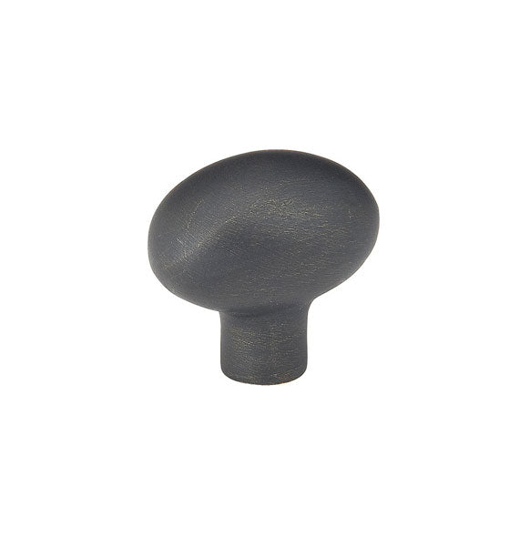 Rustic Bronze "Aspen" Oval Cabinet Knob