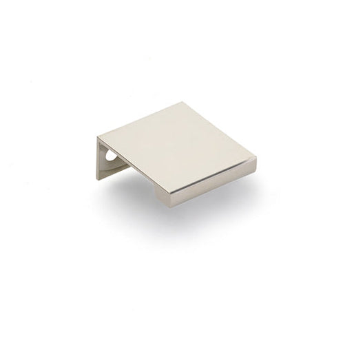 Polished Nickel "Dina" Tab Finger Drawer Pulls