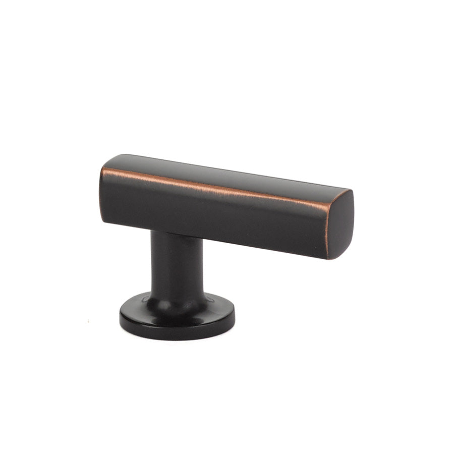 T-Bar Oil Rubbed Bronze "Geo" Cabinet Knob and Drawer Pulls