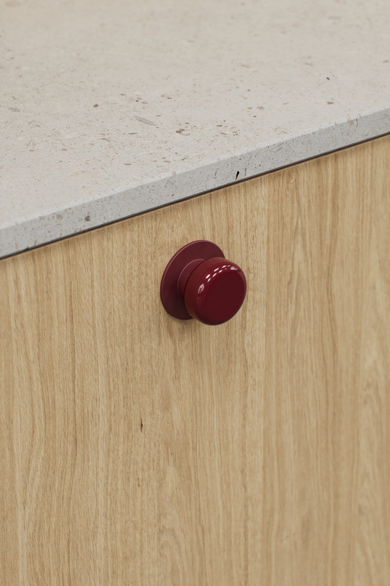 Lacquered Retro "Colette" Round Cabinet Knobs - Forge Hardware Studio