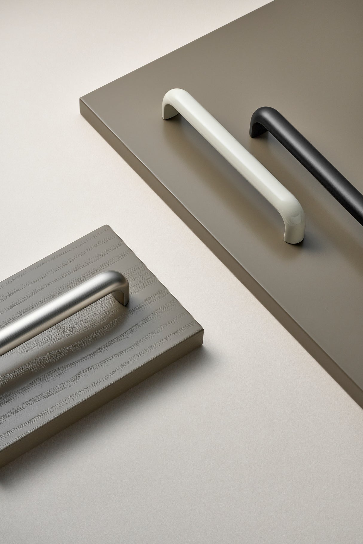 Matte Black "Vibe" Cup Knob and Drawer Pull