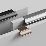 Brushed Brass "Volet" Cabinet Drawer Pulls - Forge Hardware Studio