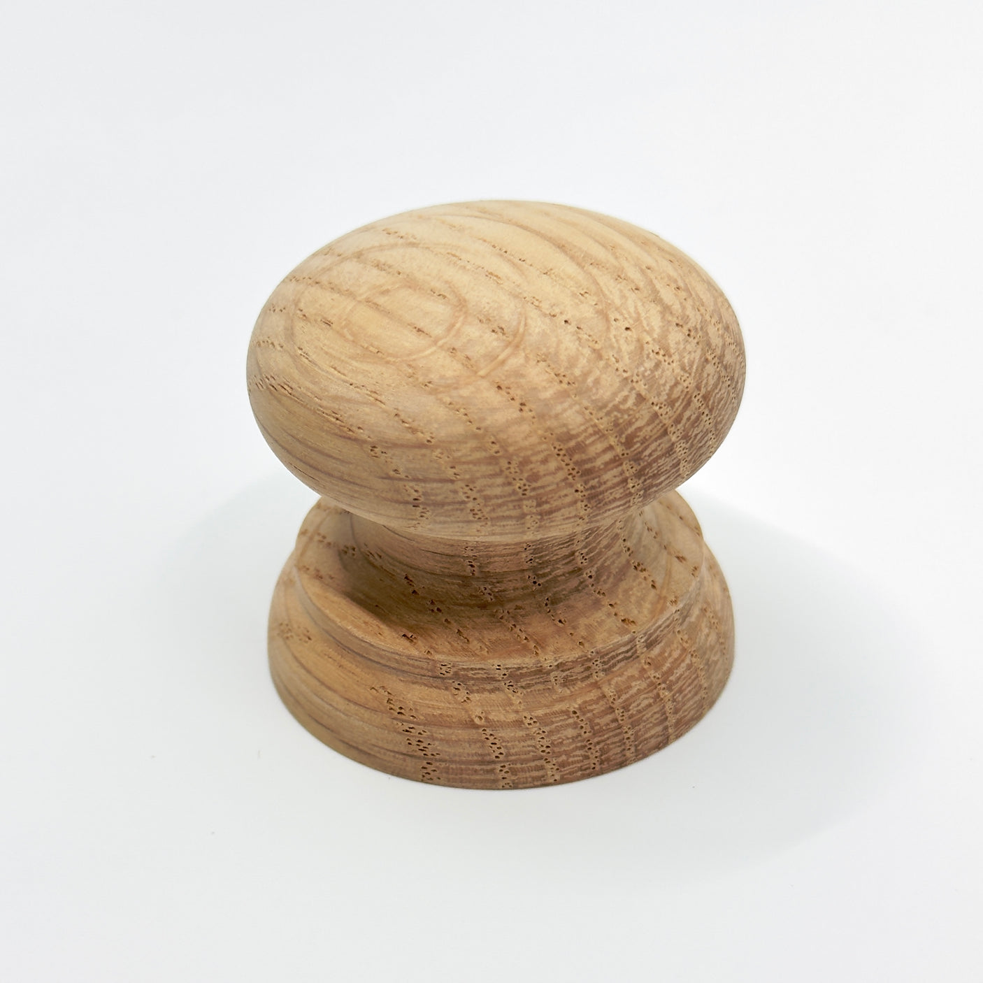 Round Oak Cabinet Knob "Pinecrest" Wood Knob