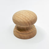 Round Oak Cabinet Knob "Pinecrest" Wood Knob