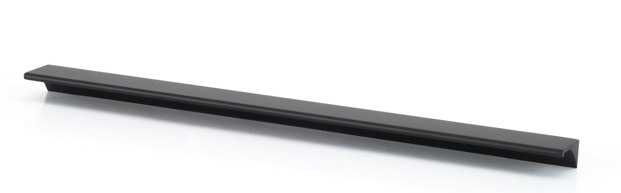Matte Black "Graham" Tab Drawer Pull - Forge Hardware Studio
