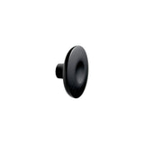Round Wood "Dimple" Black Stained Cabinet Knob