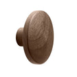 Lacquered Walnut Wood "Discos" Round Cabinet Knob - Euro • Knobs