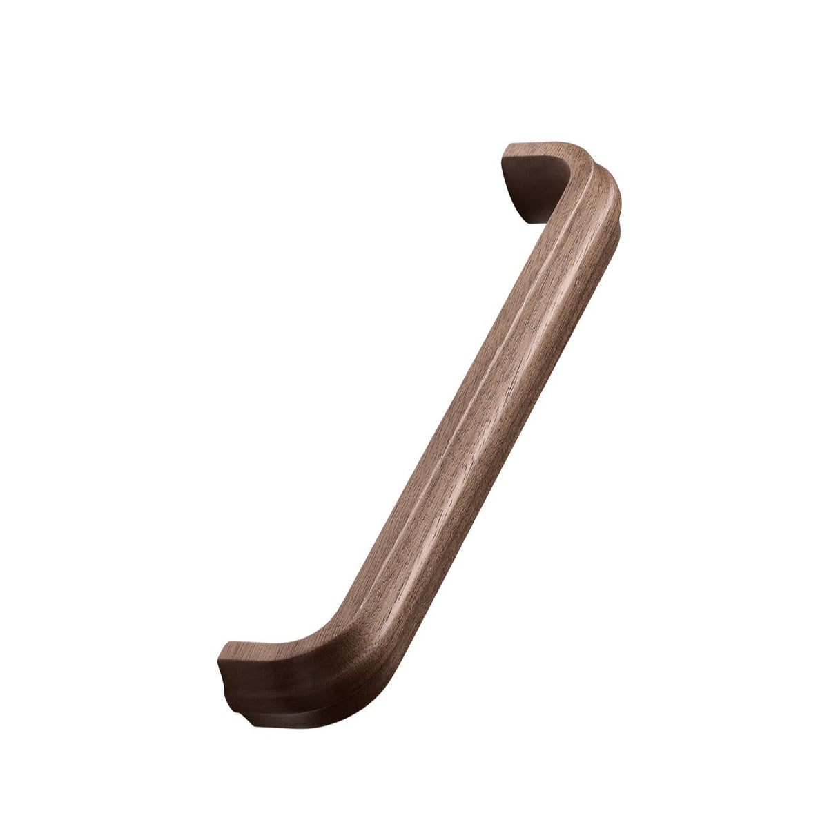 Lacquered Walnut Wood "Duona" Drawer Pulls - Euro • Knobs
