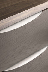 Edge Satin Steel "Bow" Drawer Pulls - Forge Hardware Studio