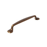 Worn Brass "Trento" Transitional Cabinet Knob and Drawer Pull