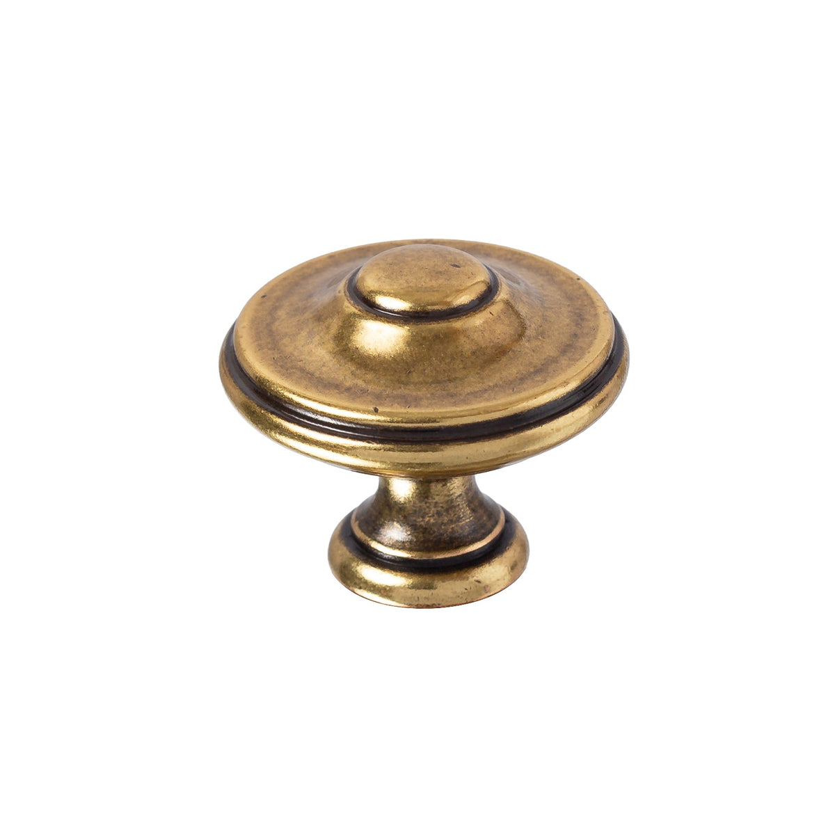 Antique Brass "Tuscany" Round Cabinet Knob