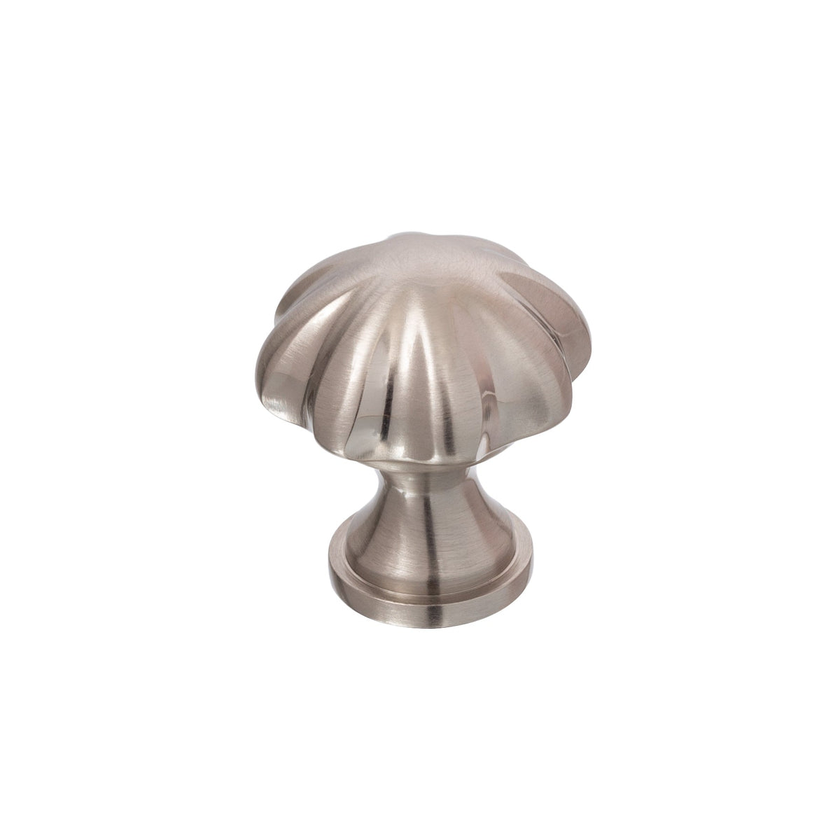 Satin Nickel "Heritage" Flower Cabinet Knob